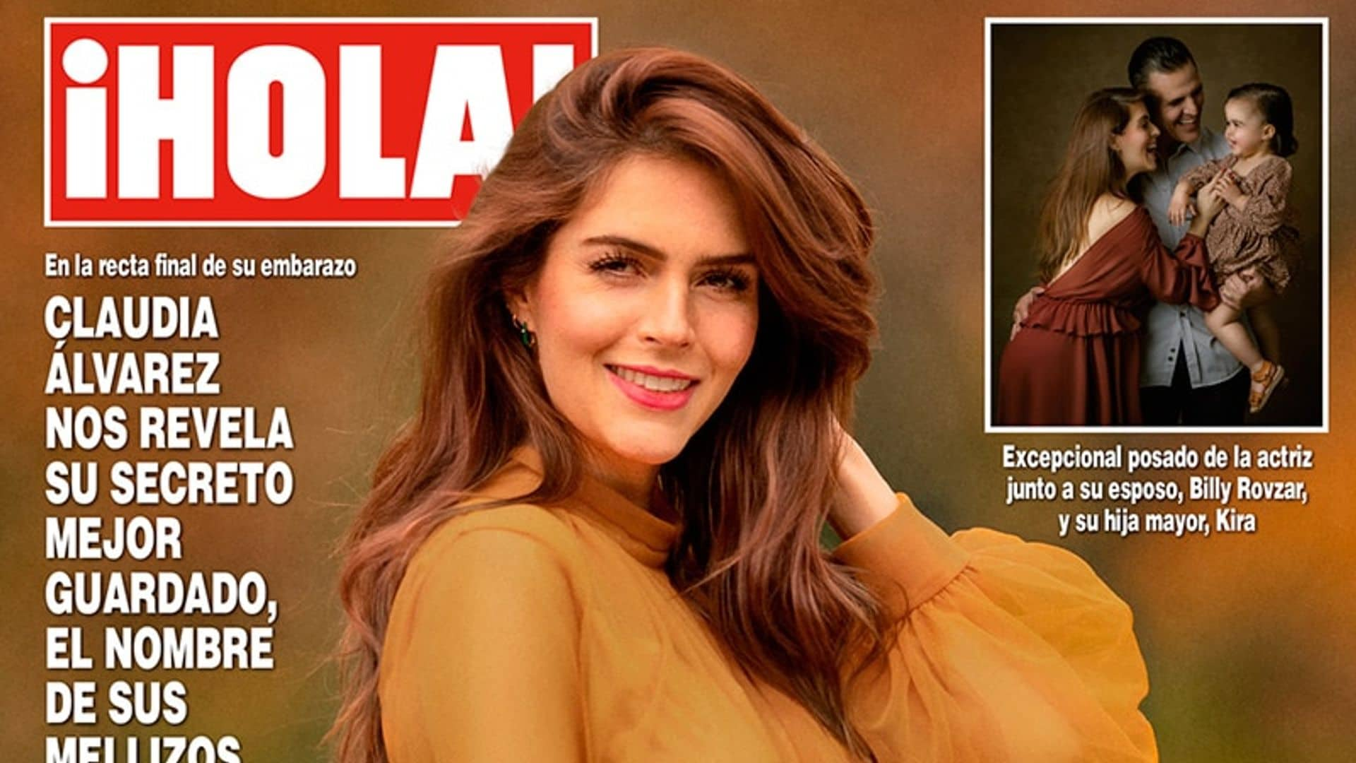 En ¡HOLA!, Claudia Álvarez nos revela su secreto mejor guardado, el nombre de sus mellizos