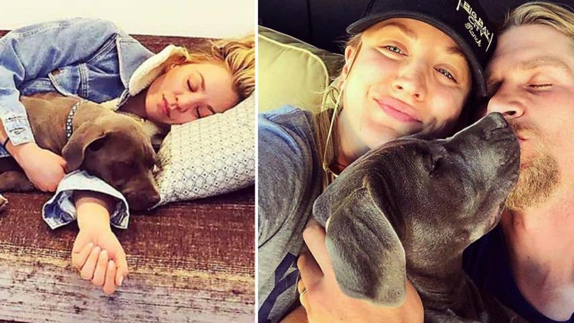 Kaley Cuoco presume sus fotos más tiernas junto a sus mascotas