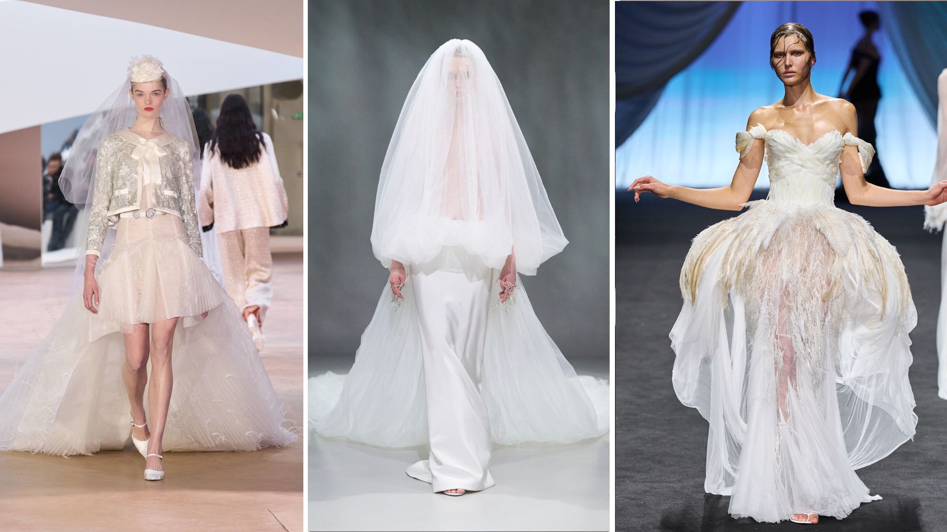 Estas son las tendencias 'bridal' que nos dejó la Semana de la Alta Costura en París