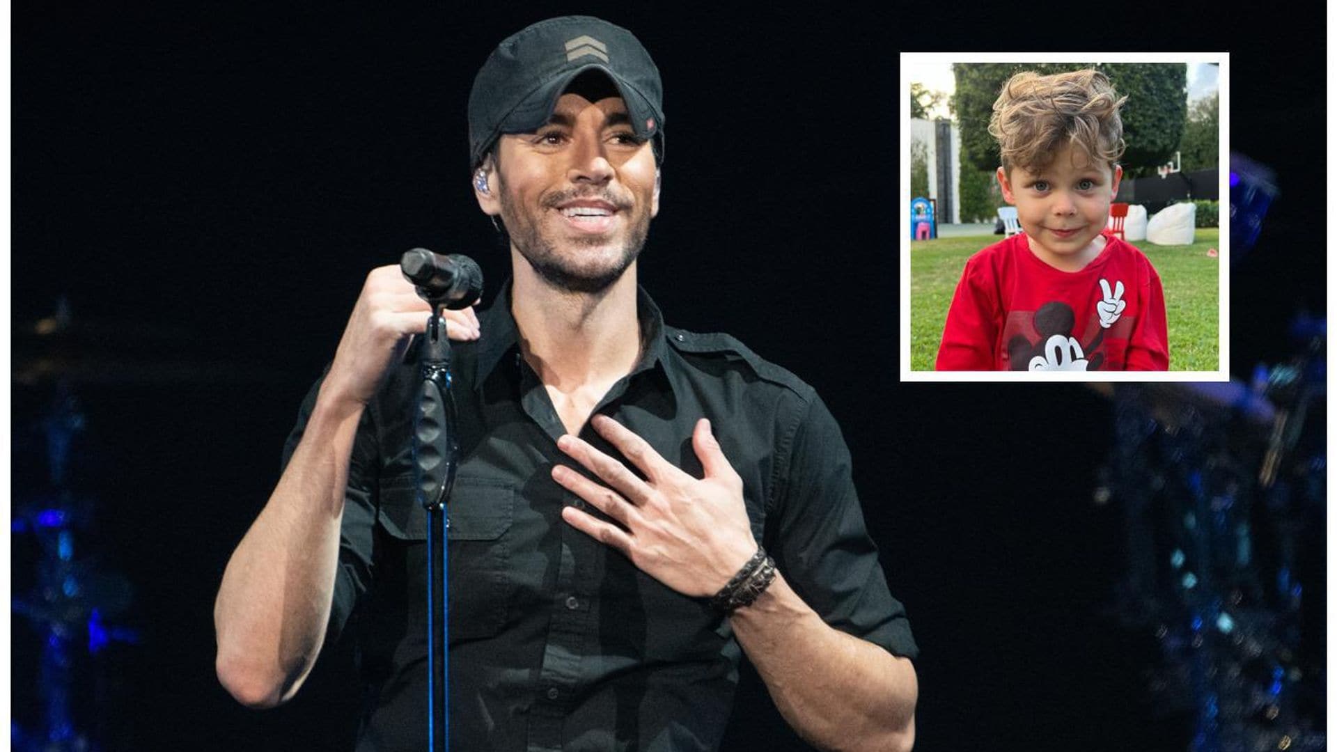 Enrique Iglesias revela la increíble reacción de su hijo al verlo sobre el escenario