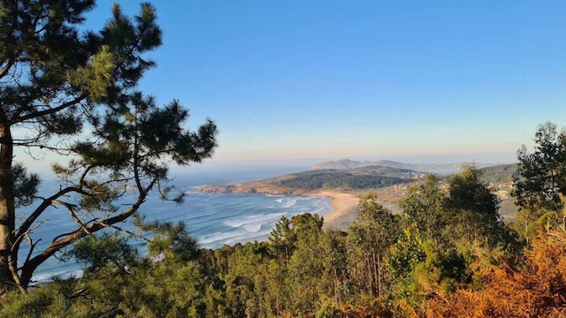 panoramica de la costa de ferrol y la playa