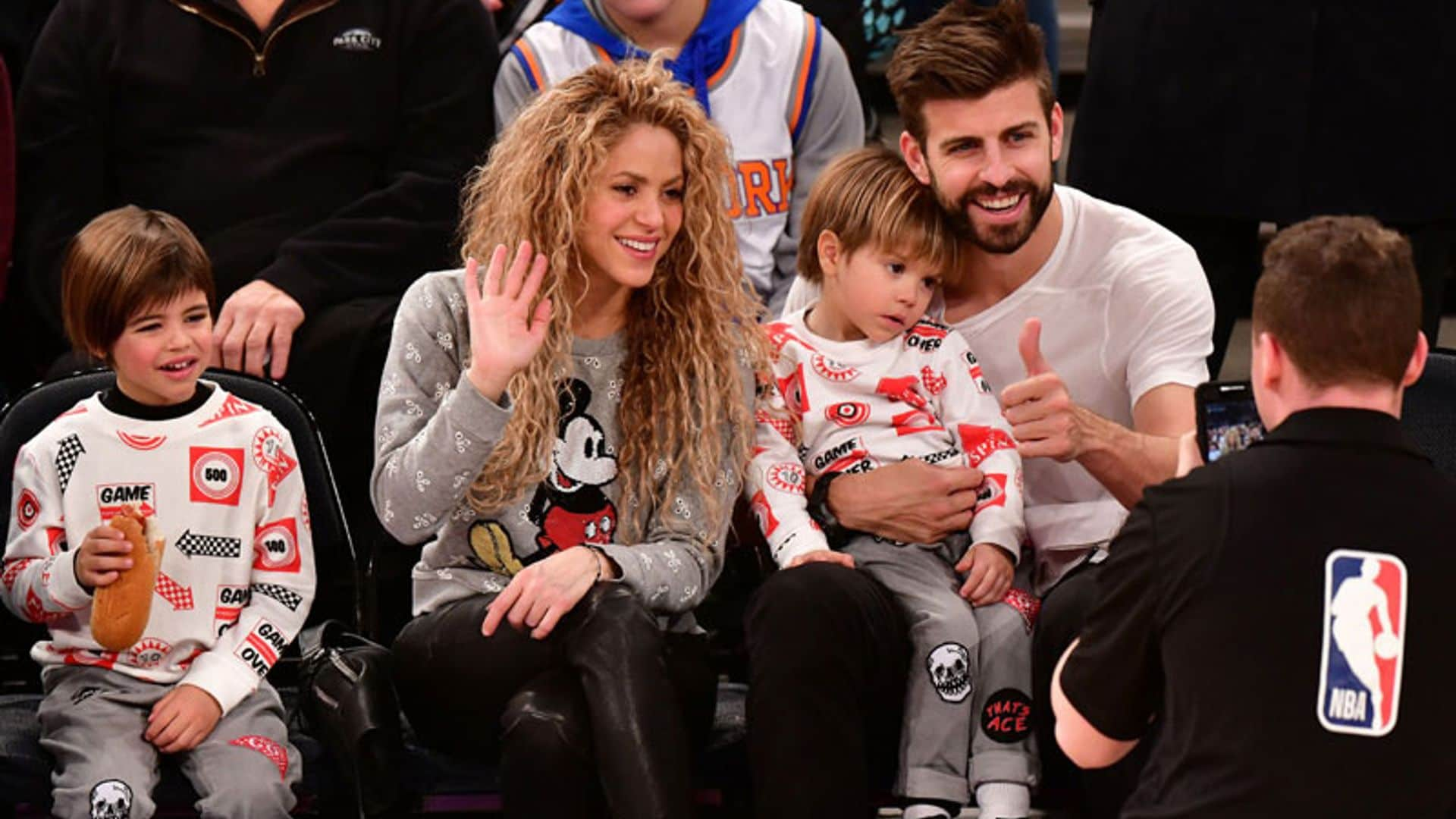 Los hijos de Shakira y Gerard Piqué, 'hinchas' de un equipo que no es el de papá