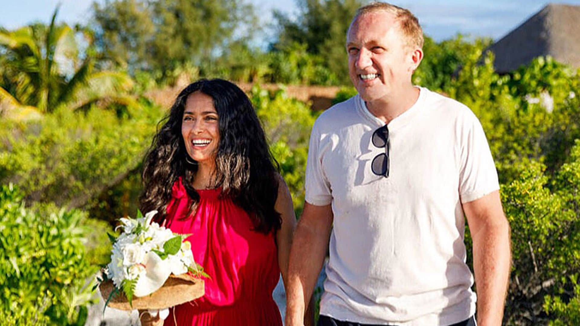 La boda sorpresa de Salma Hayek y Francois-Henri Pinault en Bora Bora