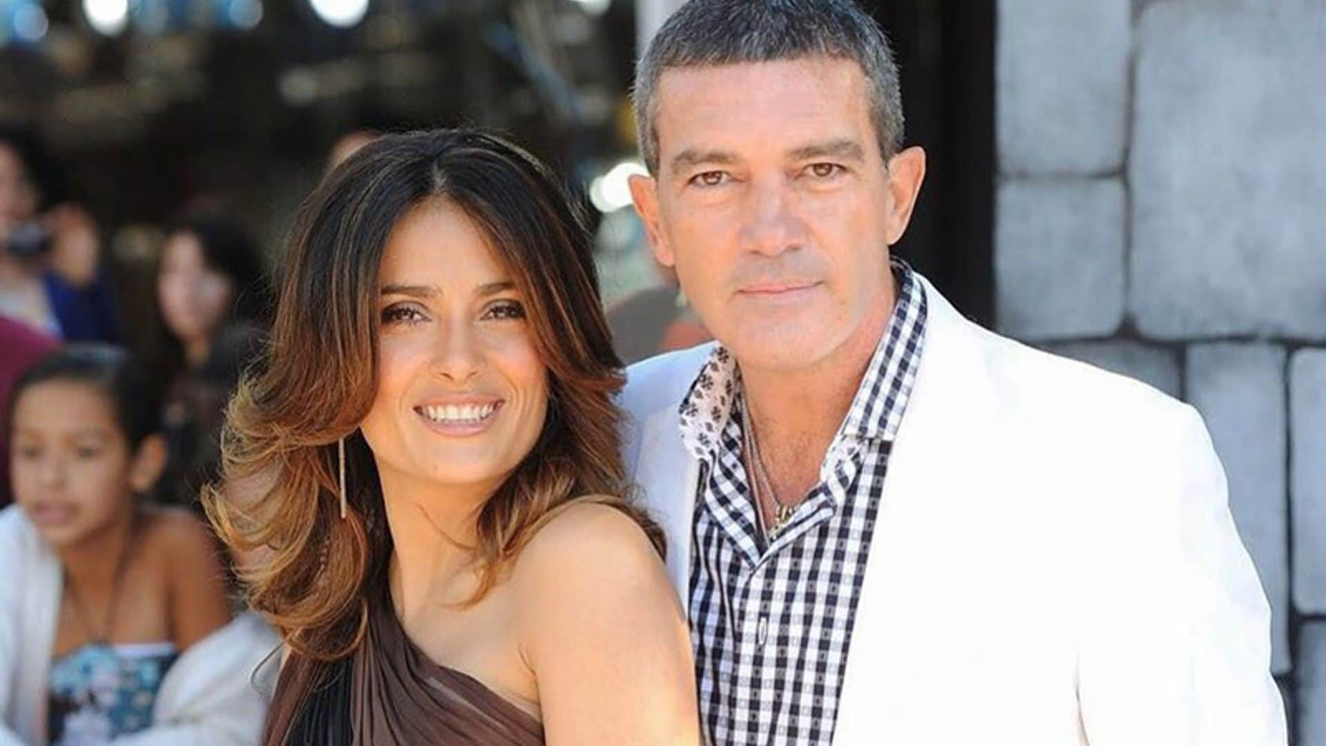 Antonio Banderas, impactado tras las duras palabras de Salma Hayek sobre su experiencia con Harvey Weinstein