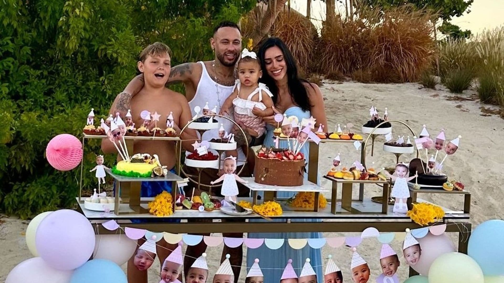 Con una increíble fiesta en el Mar Rojo, Neymar y Bruna Biancardi celebran el primer cumpleaños de su hija Mavie