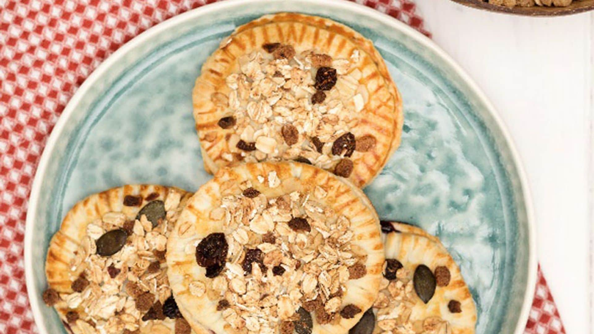 Mini pastelitos de avena y arándanos