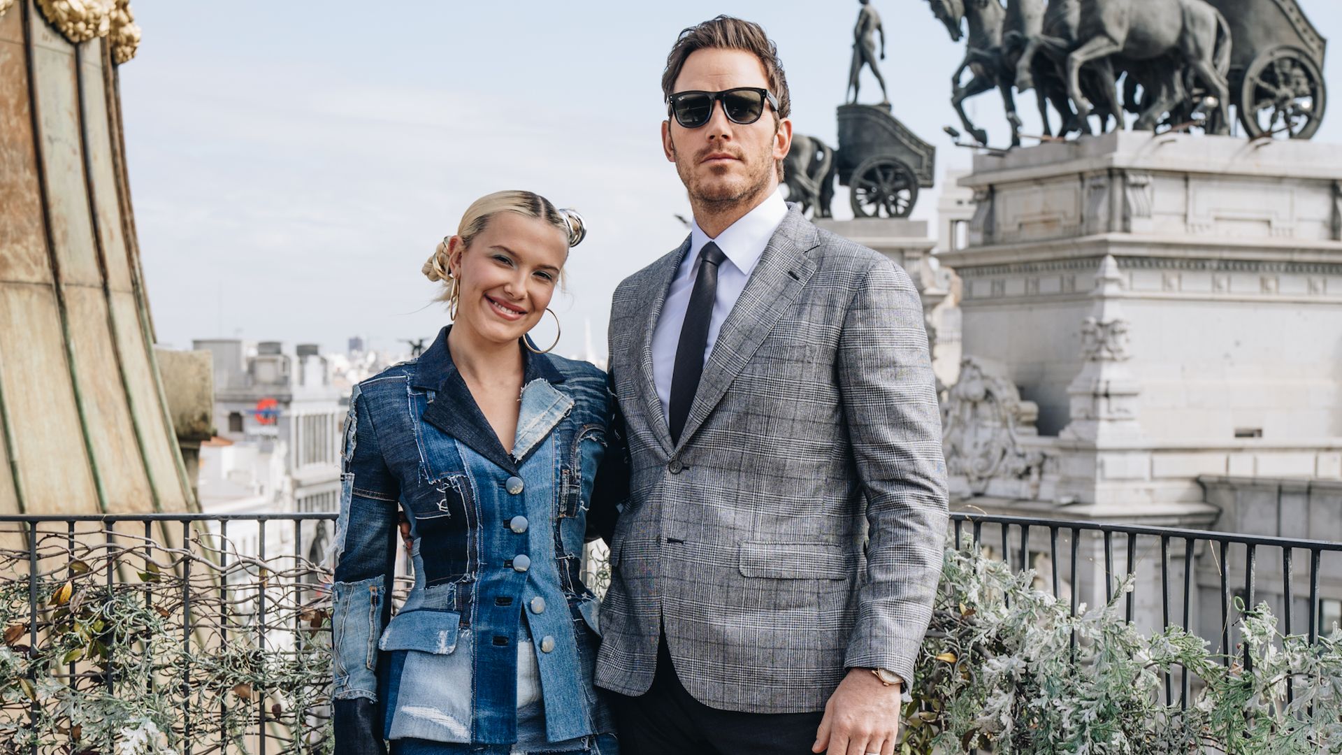 Todo sobre las 48 horas de Millie Bobby Brown y Chris Pratt en Madrid: sus planes, los gritos de sus fans y las sorpresas