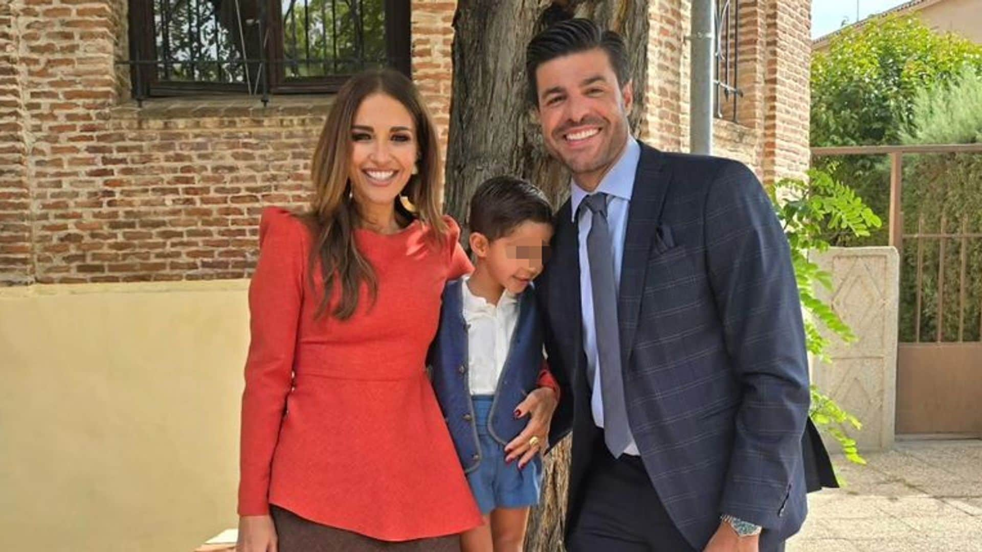 Paula Echevarría y Miguel Torres, de celebración familiar con su hijo Miki