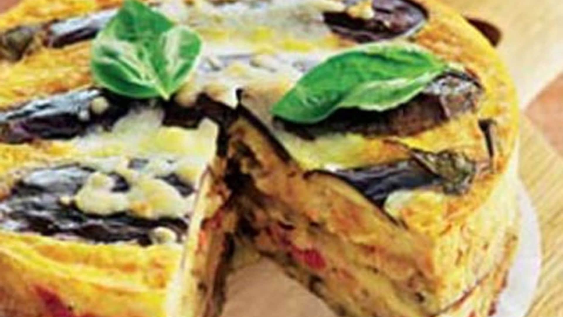 Quiche de verduras con tomate