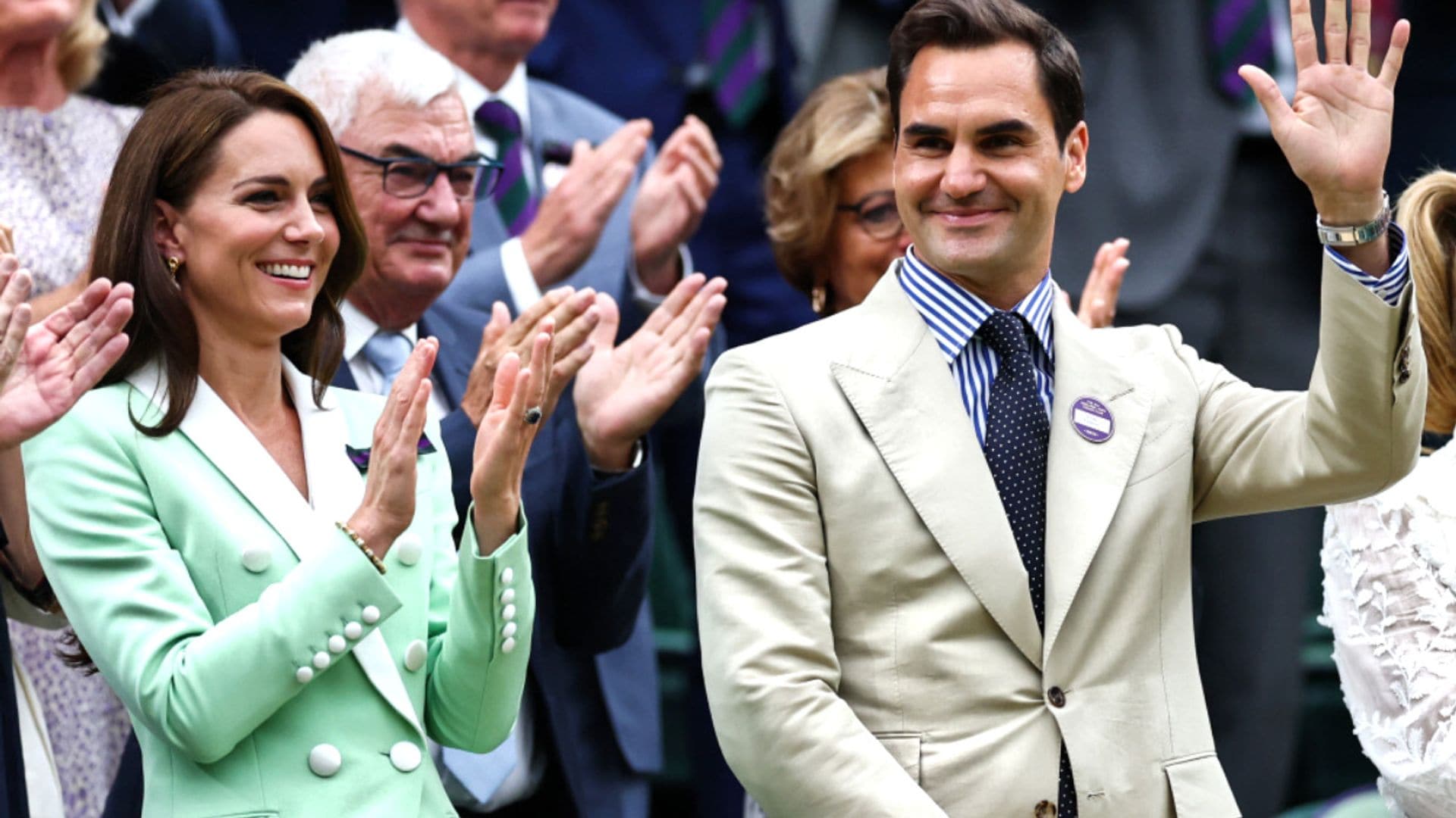 La princesa de Gales y Roger Federer se reencuentran en Wimbledon en un día memorable para el tenista