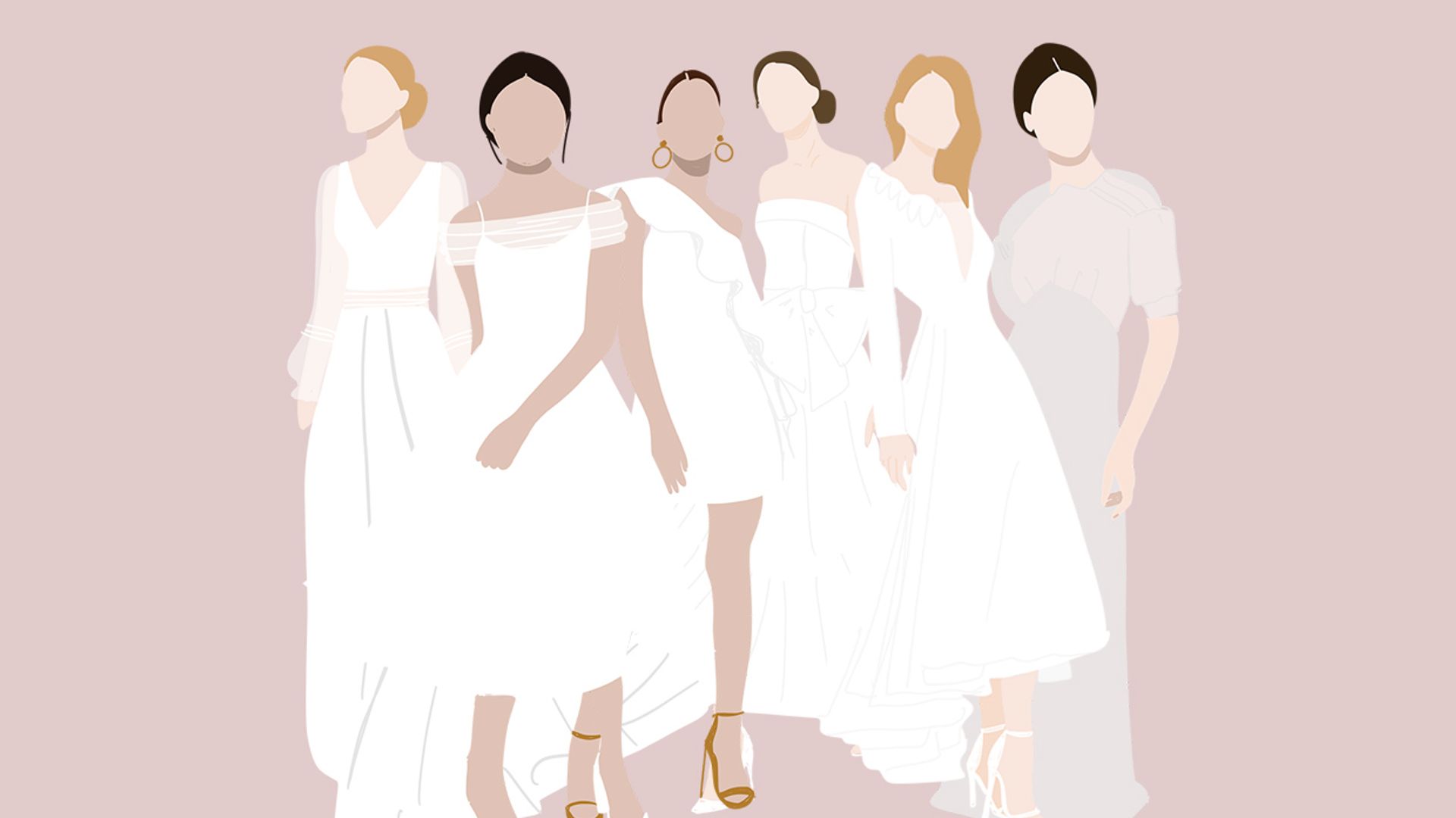 Un largo para cada vestido de novia: encuentra el tuyo en nuestra guía ilustrada