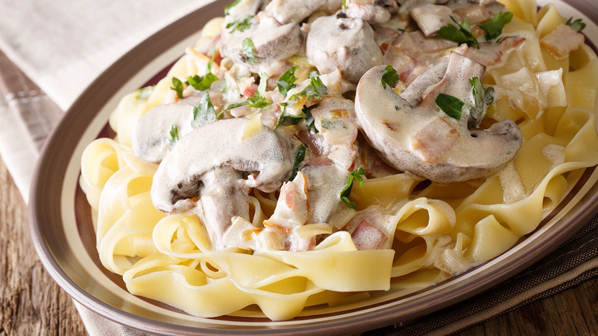 Pasta 'boscaiola', el sabor del otoño en un plato