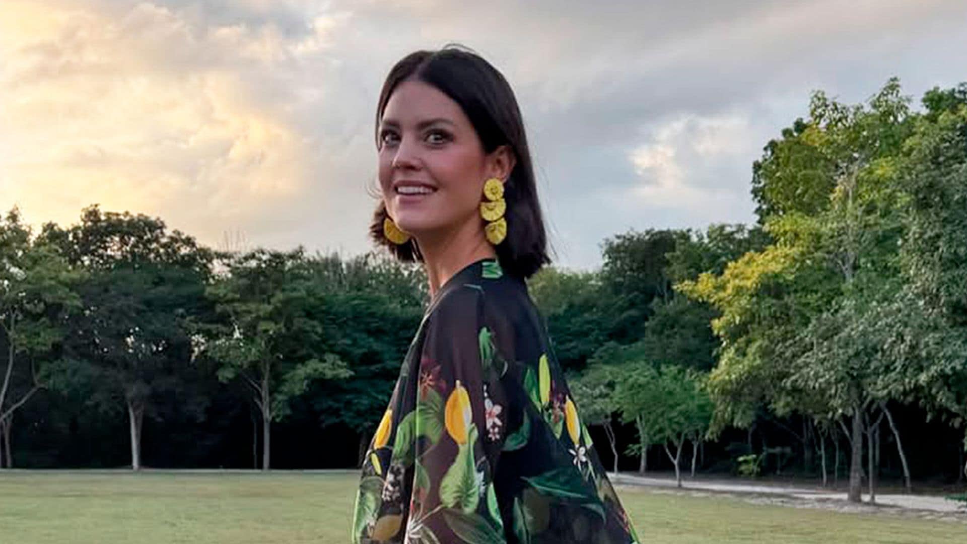 Isabelle Junot, la invitada más original con su vestido frutal diseñado por una princesa