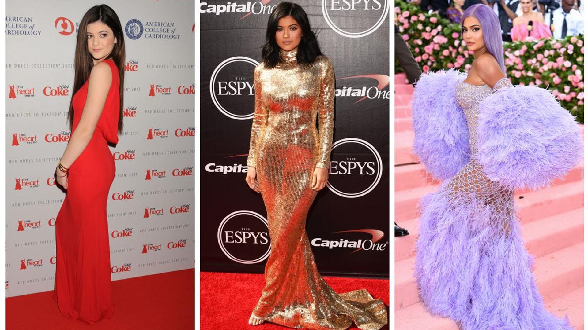 Kylie Jenner y su impresionante evolución en la alfombra roja