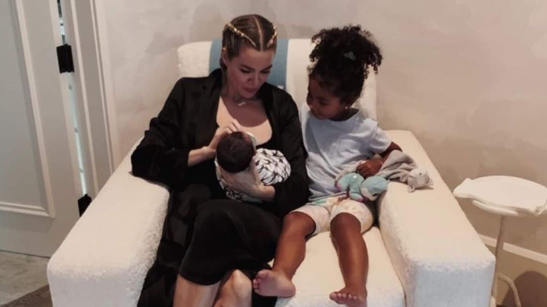 Khloé Kardashian muestra por primera vez a su bebé: ‘Es igual a Rob’
