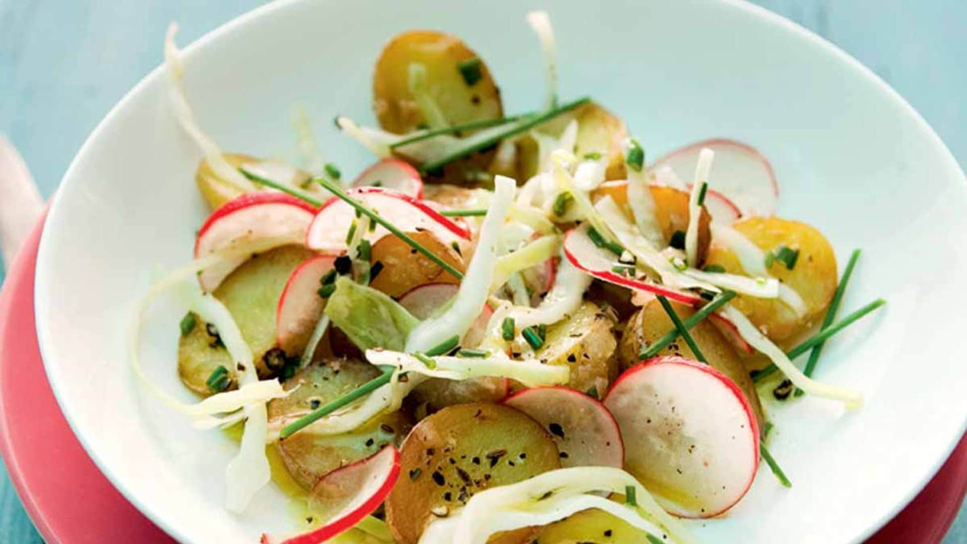 Patatas con verduras crujientes