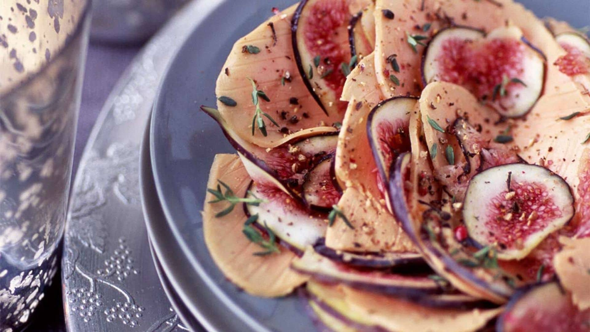 'Carpaccio' de micuit de foie con higos