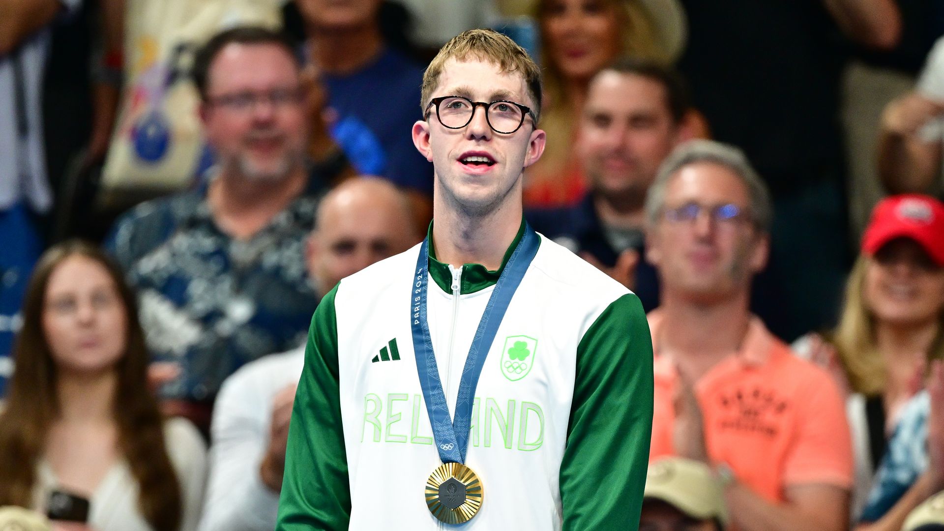 Daniel Wiffen de Irlanda gana la medalla de oro de natación en los Juegos Olímpicos de París, julio 2024