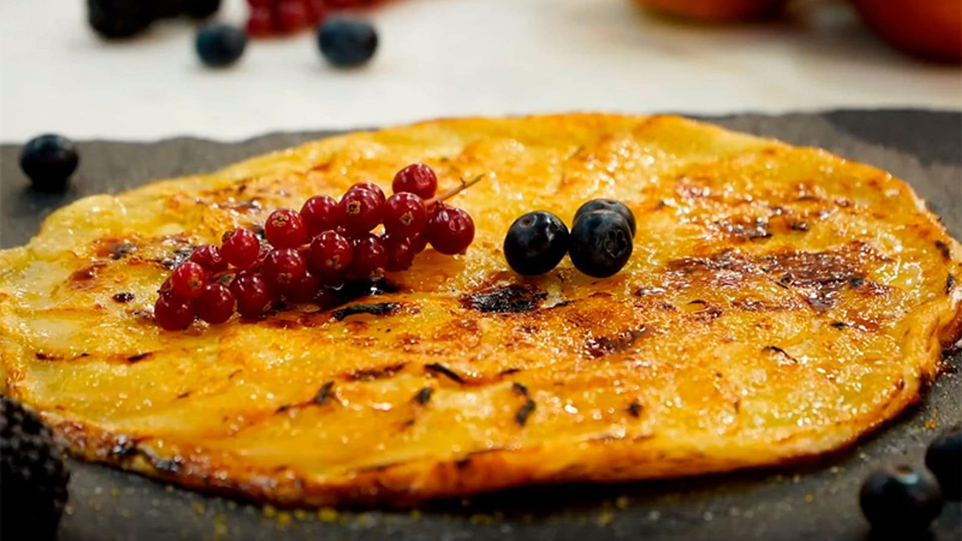 Tarta fina de manzana fácil y rápida