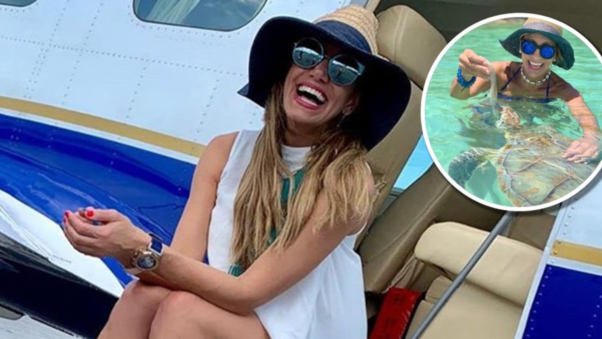 Lili Estefan hizo nuevos y tiernos amigos durante sus vacaciones en Las Bahamas