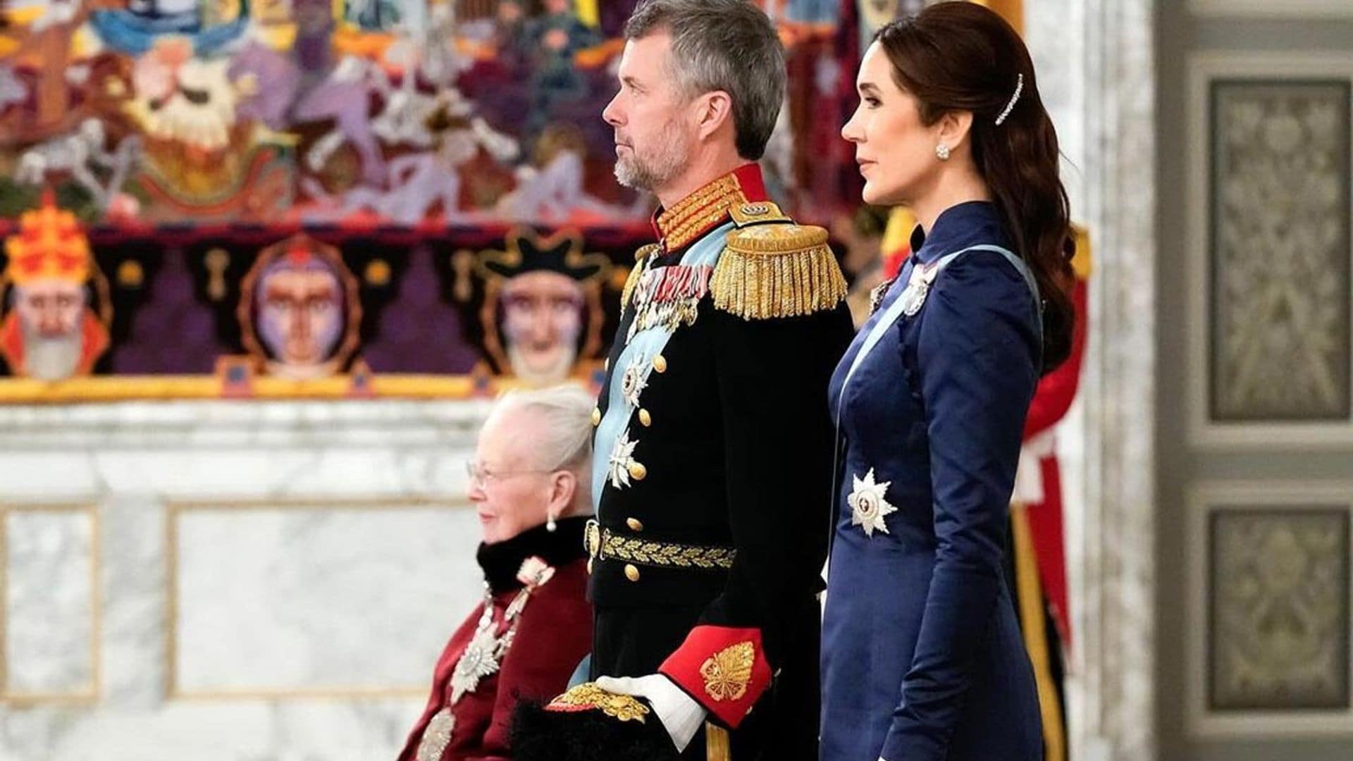 Mary de Dinamarca, fabulosa con un vestido azul y joyas de rubíes en uno de sus últimos looks como princesa