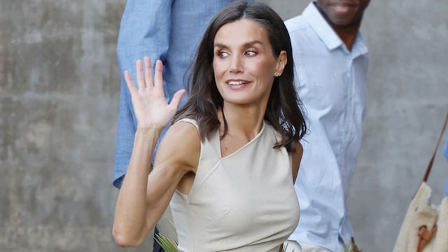 La reina Letizia en el encuentro con los ganadores de los Premios Princesa de Girona el 9 de julio de 2024