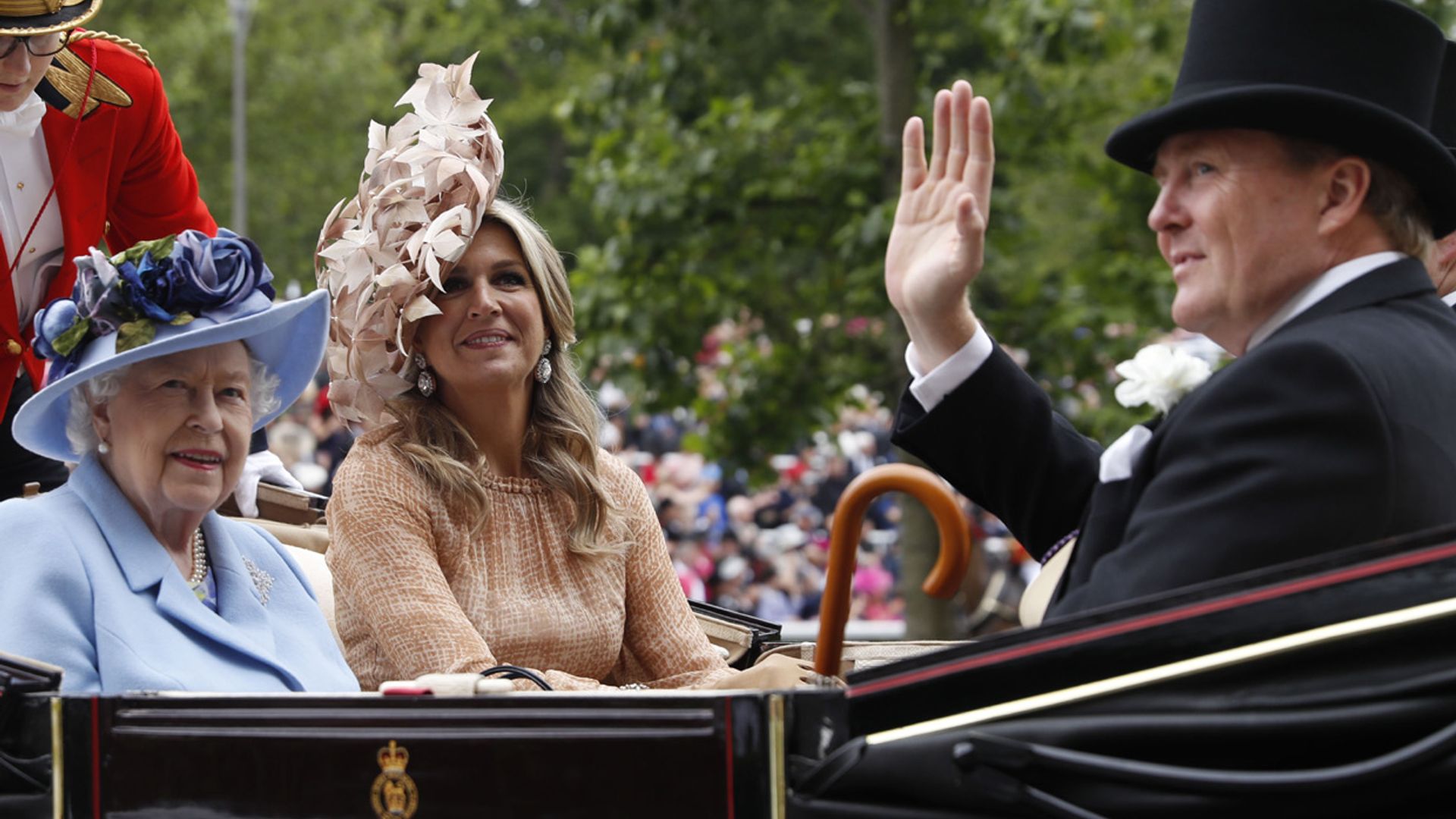 Guillermo y Máxima de Holanda, protagonistas del primer día de las carreras de Ascot