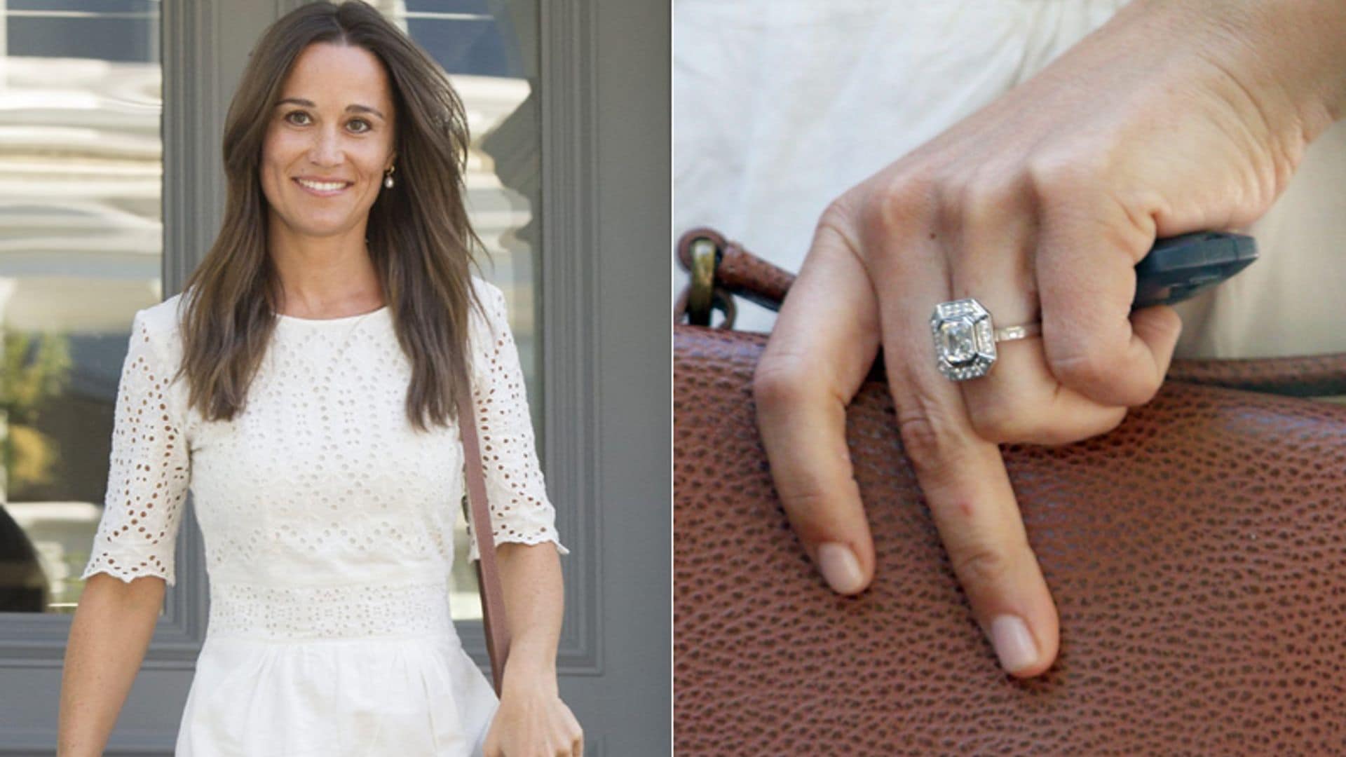 Pippa Middleton reaparece blanca, radiante... ¡y presumiendo de anillo de compromiso!