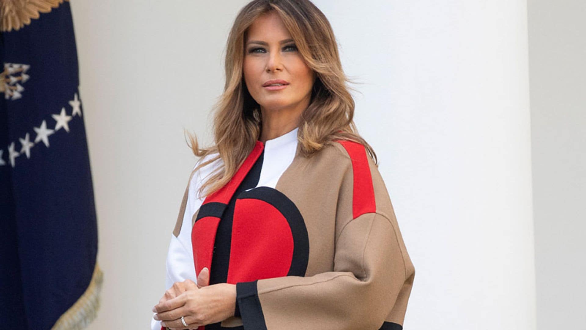 El mensaje del último vestido italiano de Melania Trump