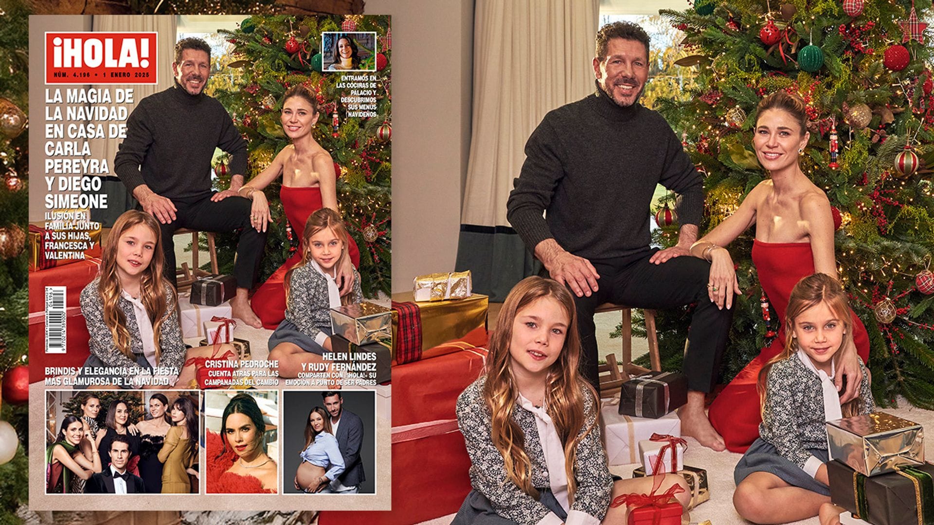 EXCLUSIVA: Diego Simeone y Carla Pereyra nos invitan a su casa y comparten la magia de la Navidad