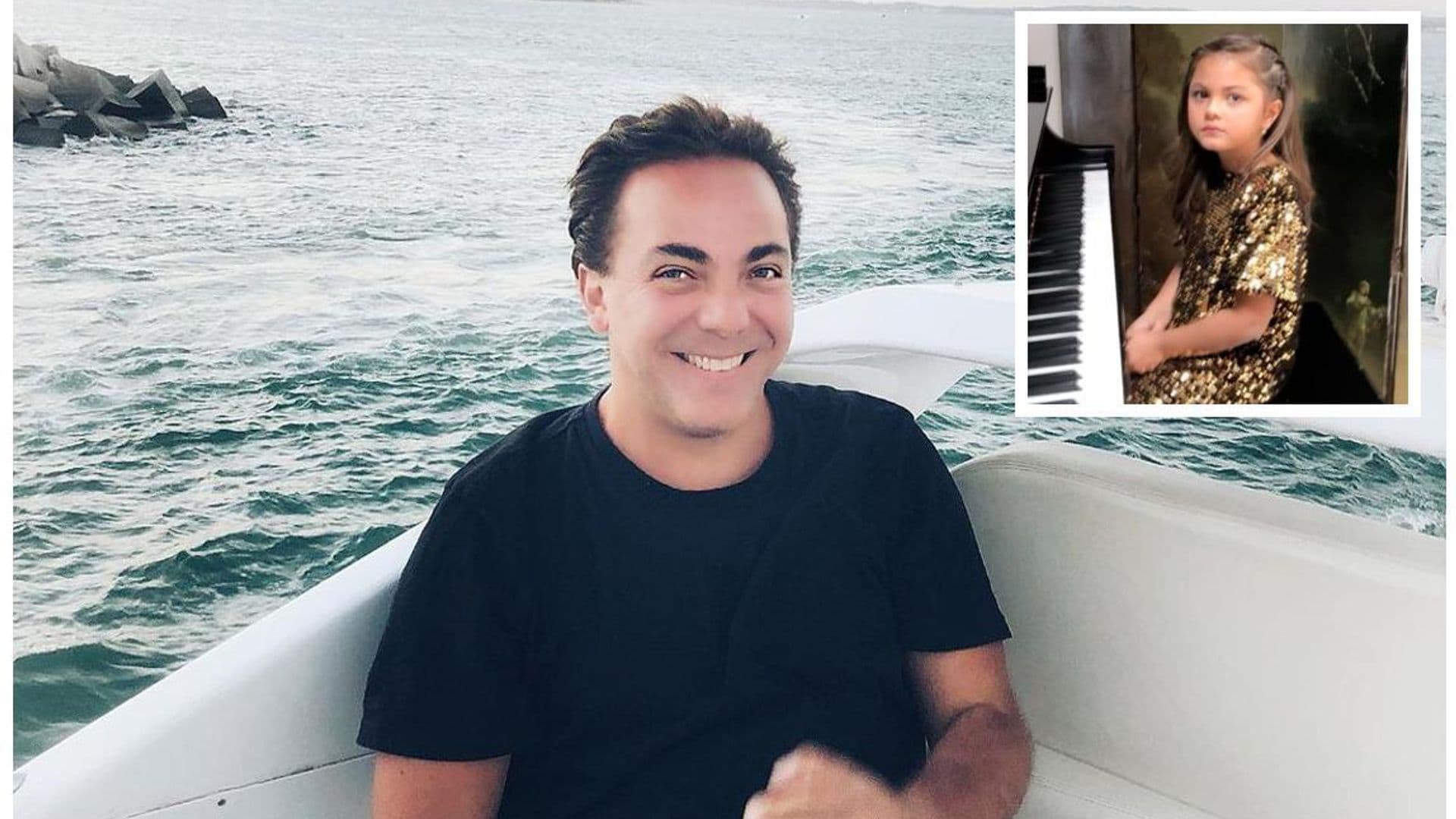 Hija de Cristian Castro dedica a papá su primera composición musical