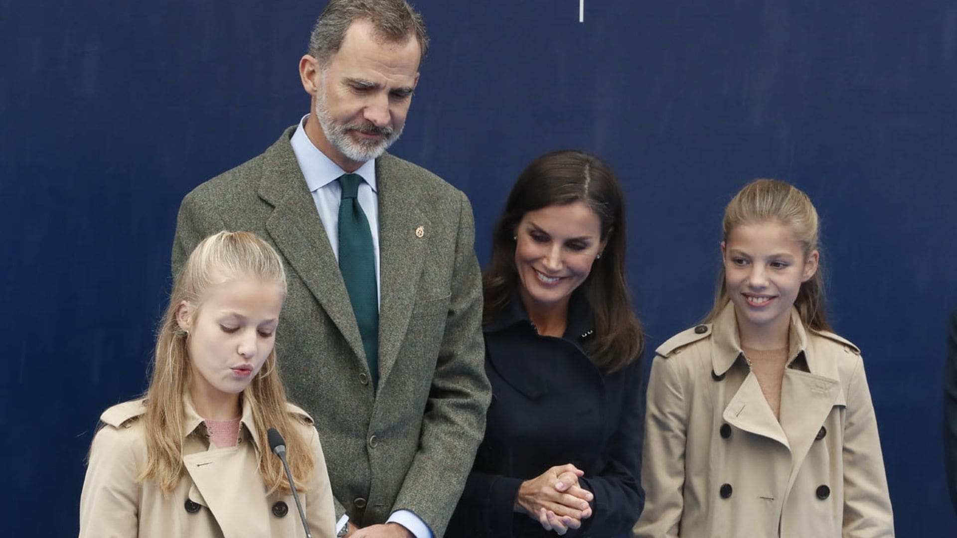 Así ha seguido doña Letizia, palabra a palabra, el discurso de la princesa Leonor en Asiego