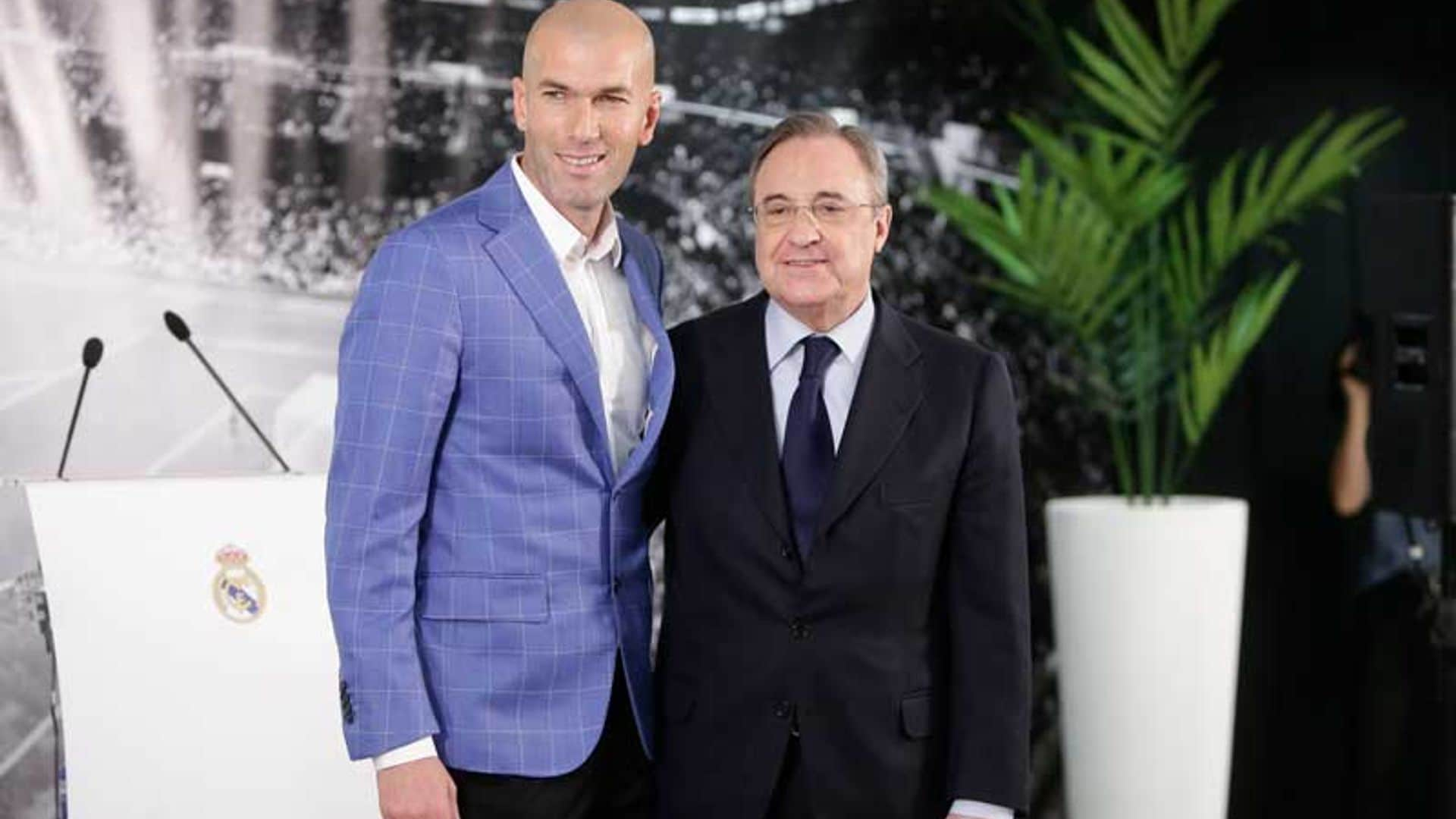 El guiño de la familia de Florentino Pérez a Zidane tras su marcha del Real Madrid