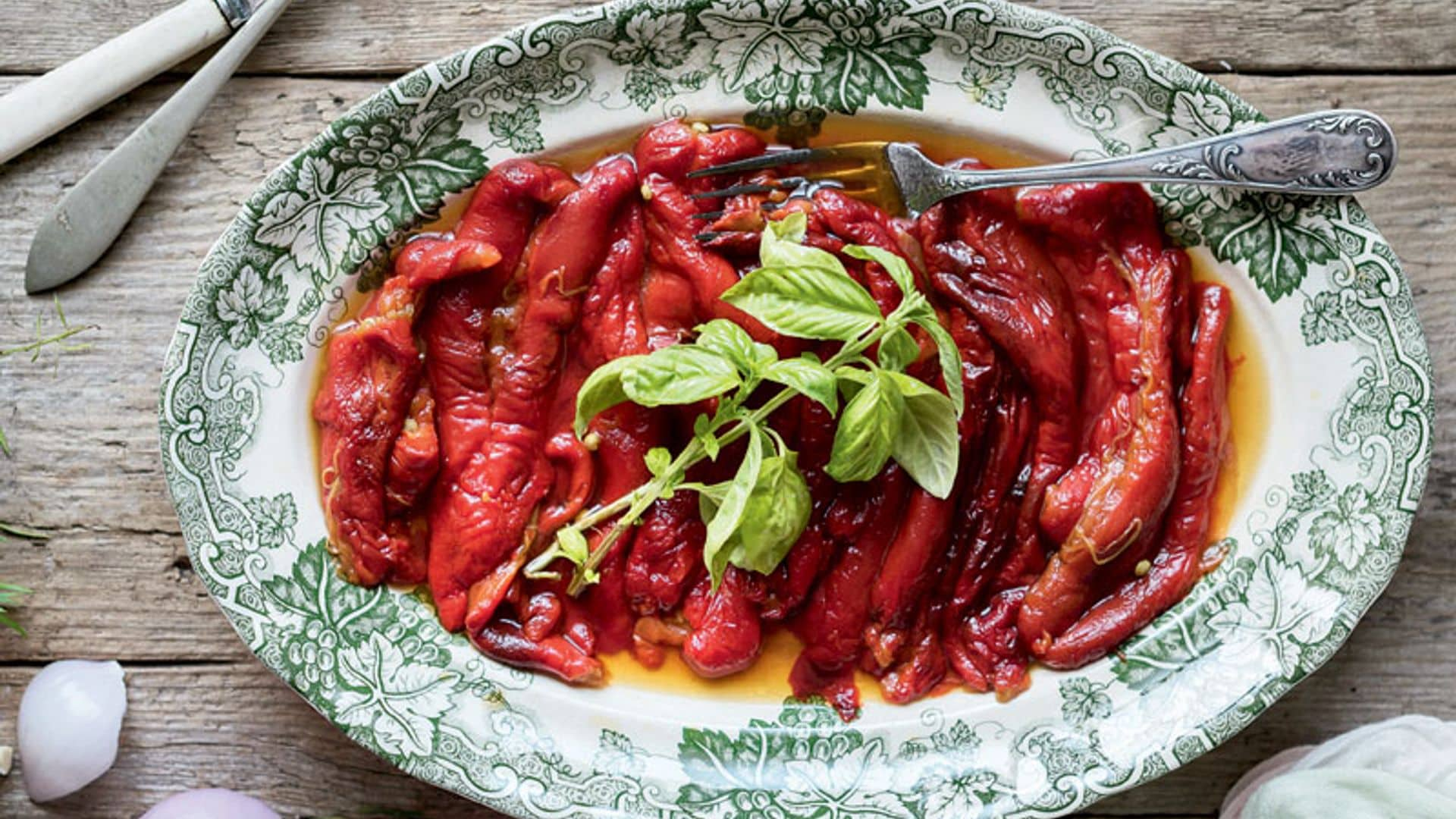 Ensalada templada de pimientos asados