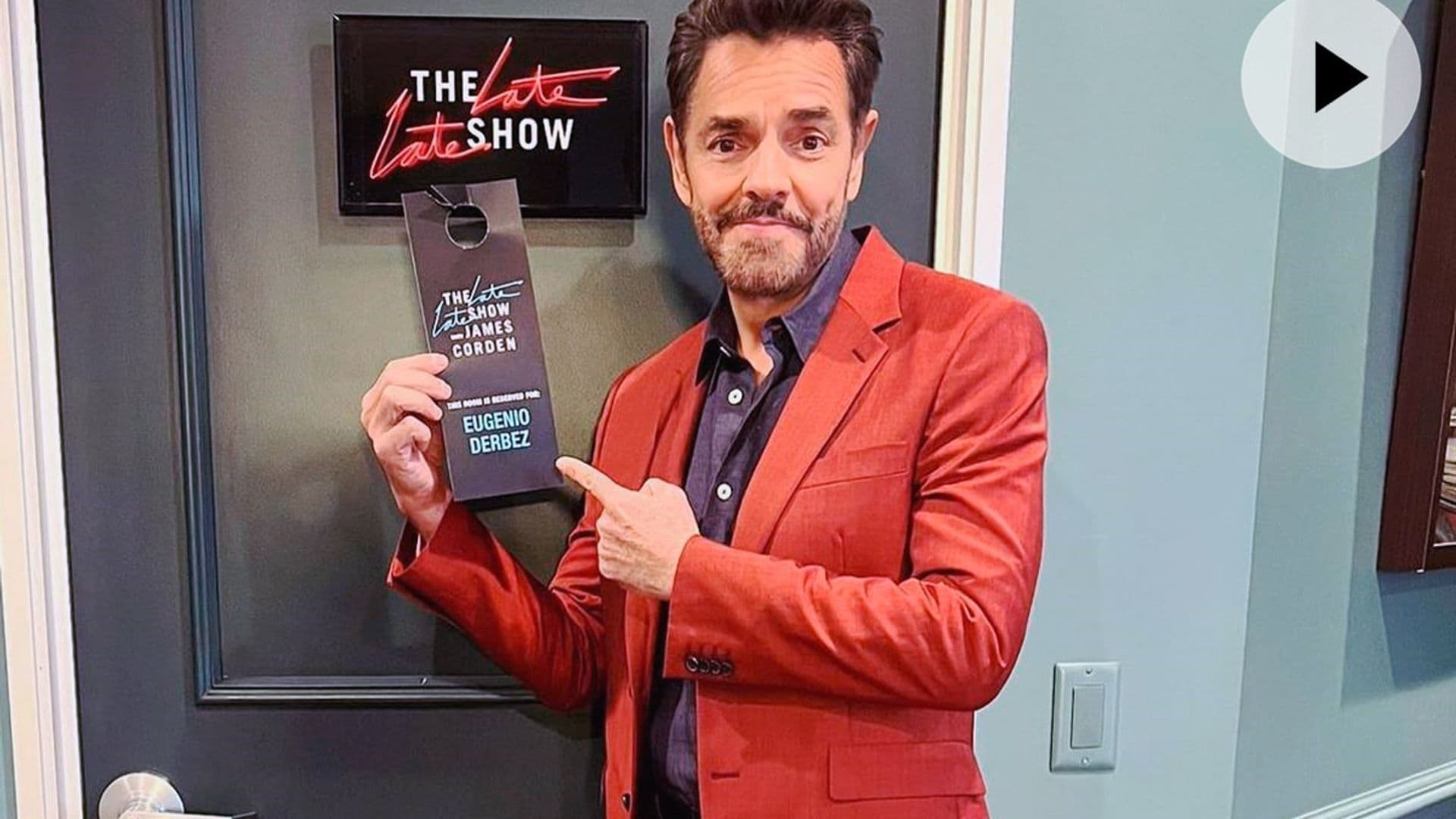 Eugenio Derbez muestra cómo vivió su visita al show de James Corden