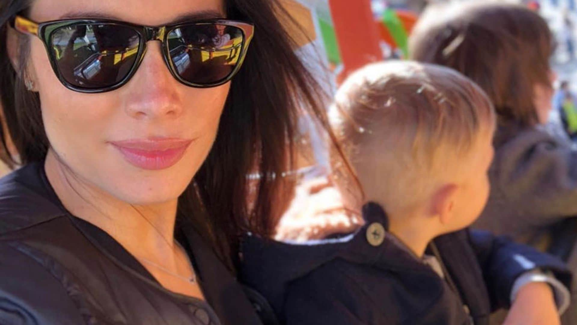 Pilar Rubio vuelve a la infancia por un día de la mano de sus dos hijos