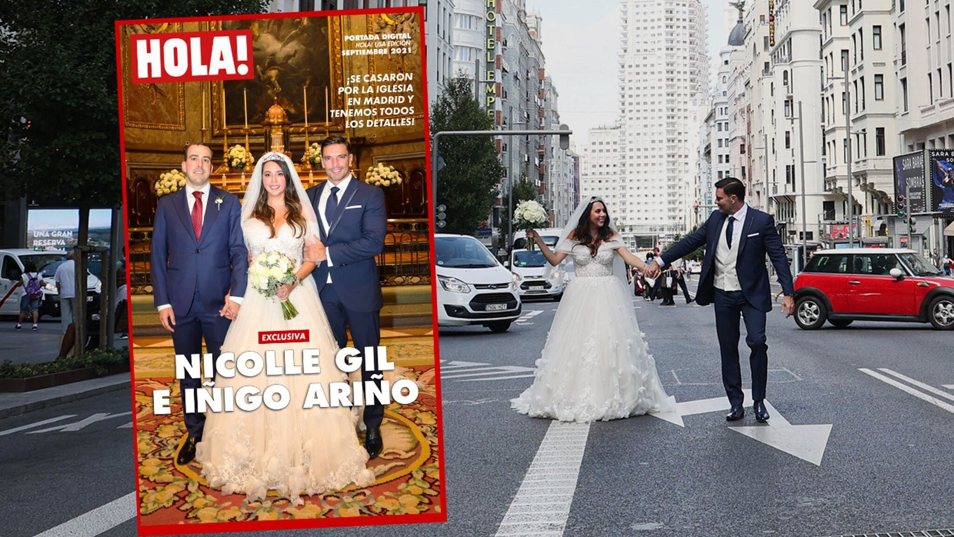 Exclusiva: La primeras fotos oficiales de la boda eclesiástica de Nicolle Gil e Iñigo Ariño en Madrid