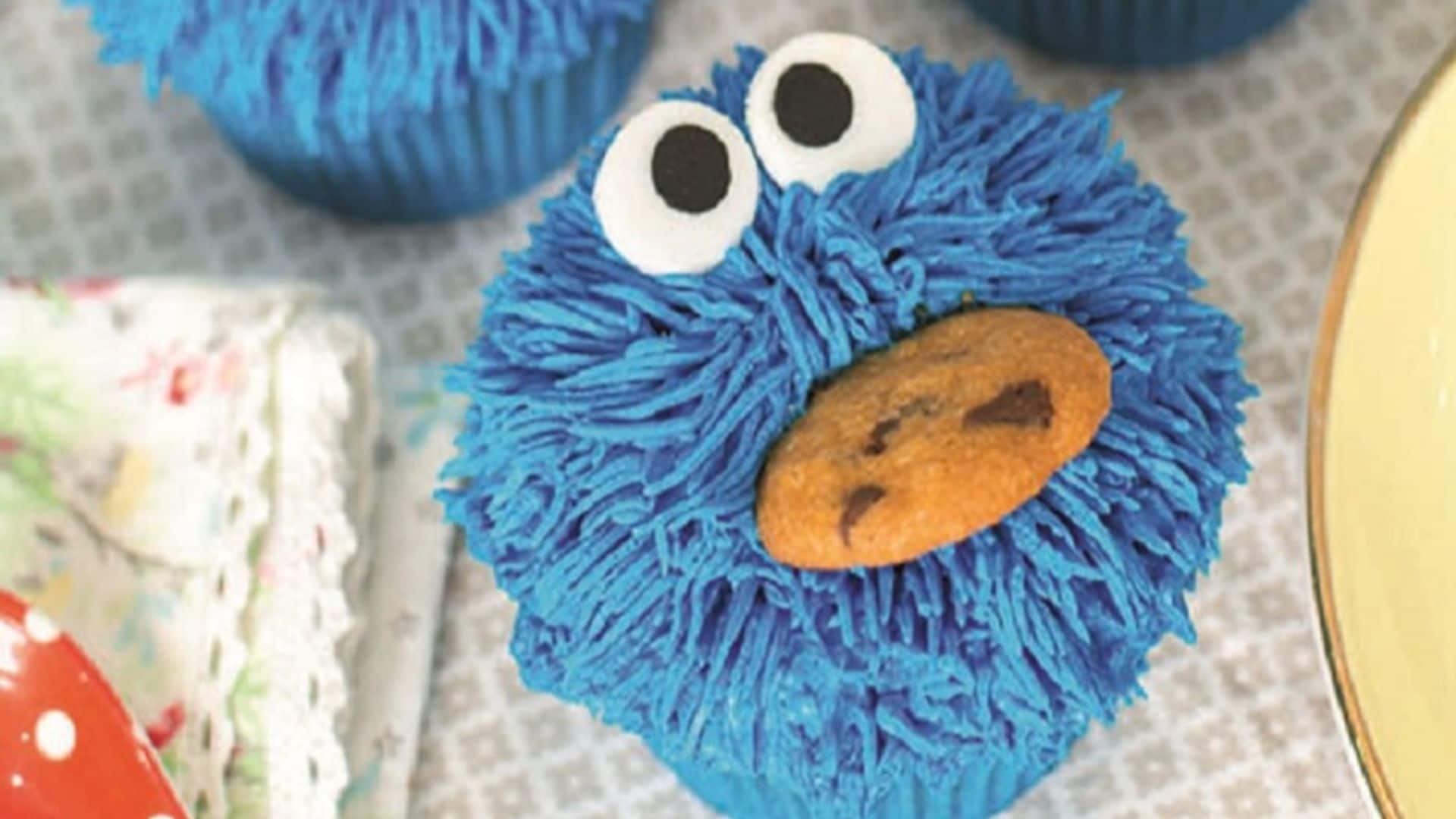 'Cupcakes' monstruo de las galletas de vainilla