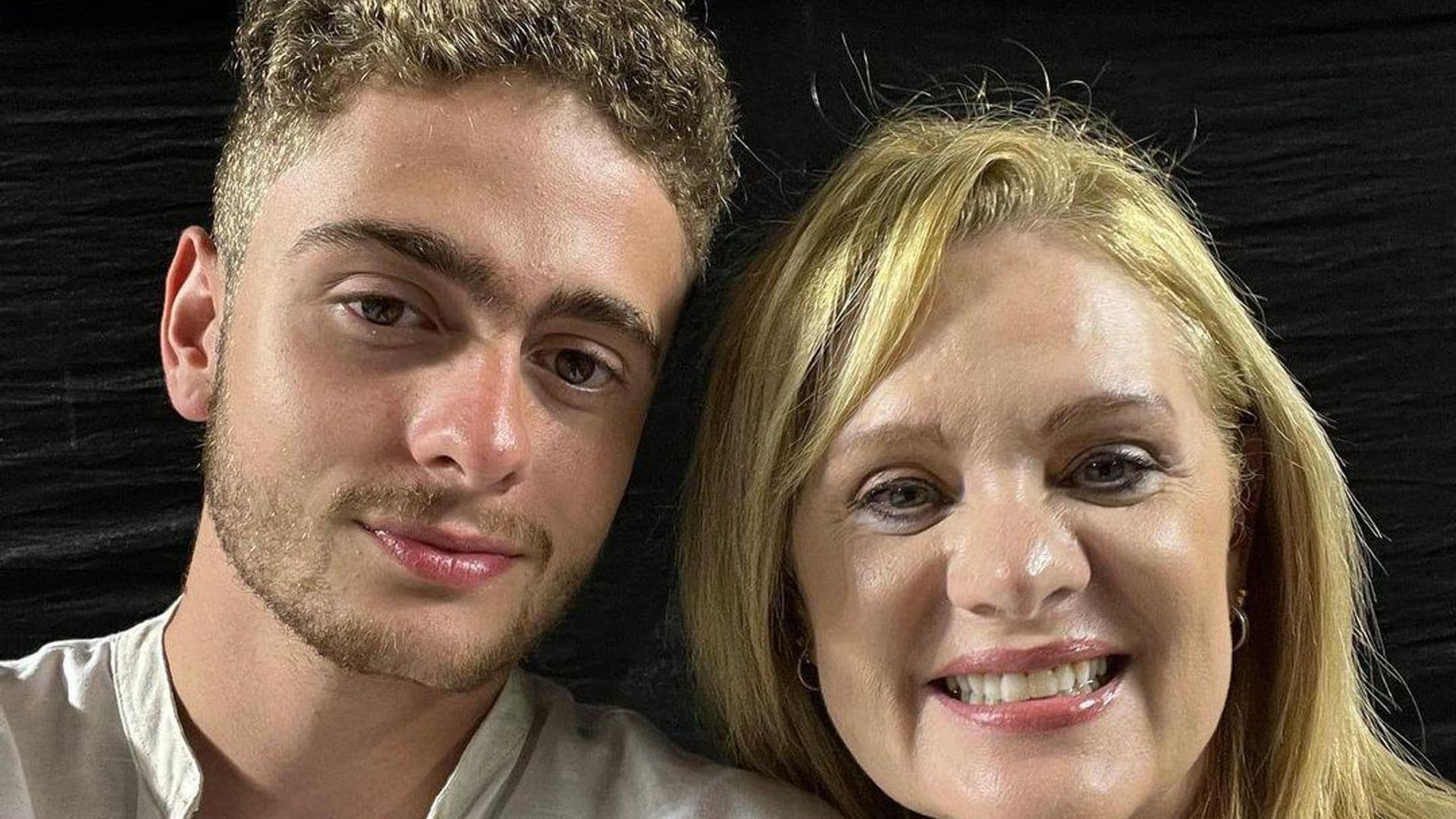 Nicolás, hijo de Erika Buenfil, presenta a su novia en redes sociales