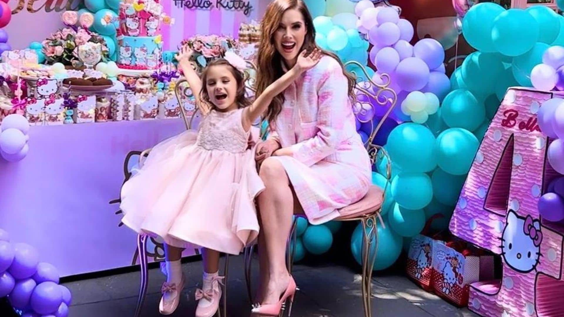 Marlene Favela celebra a su hija, Bella Seely, con una colorida fiesta al estilo Hello Kitty