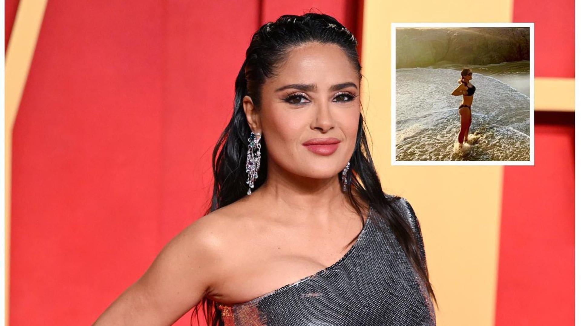 La fotografía de Salma Hayek en bikini que ha sido capturada por su hija Valentina Paloma