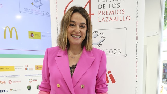 Toñi Moreno durante los Premios Lazarillo 2023