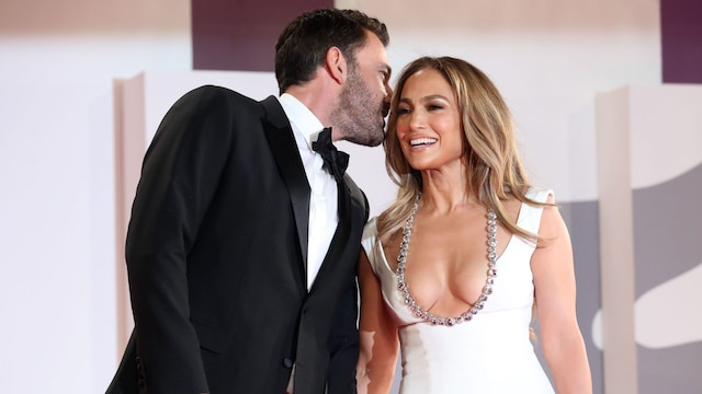 Ben Affleck y Jennifer Lopez en el Festival de Cine de Venecia en septiembre de 2021