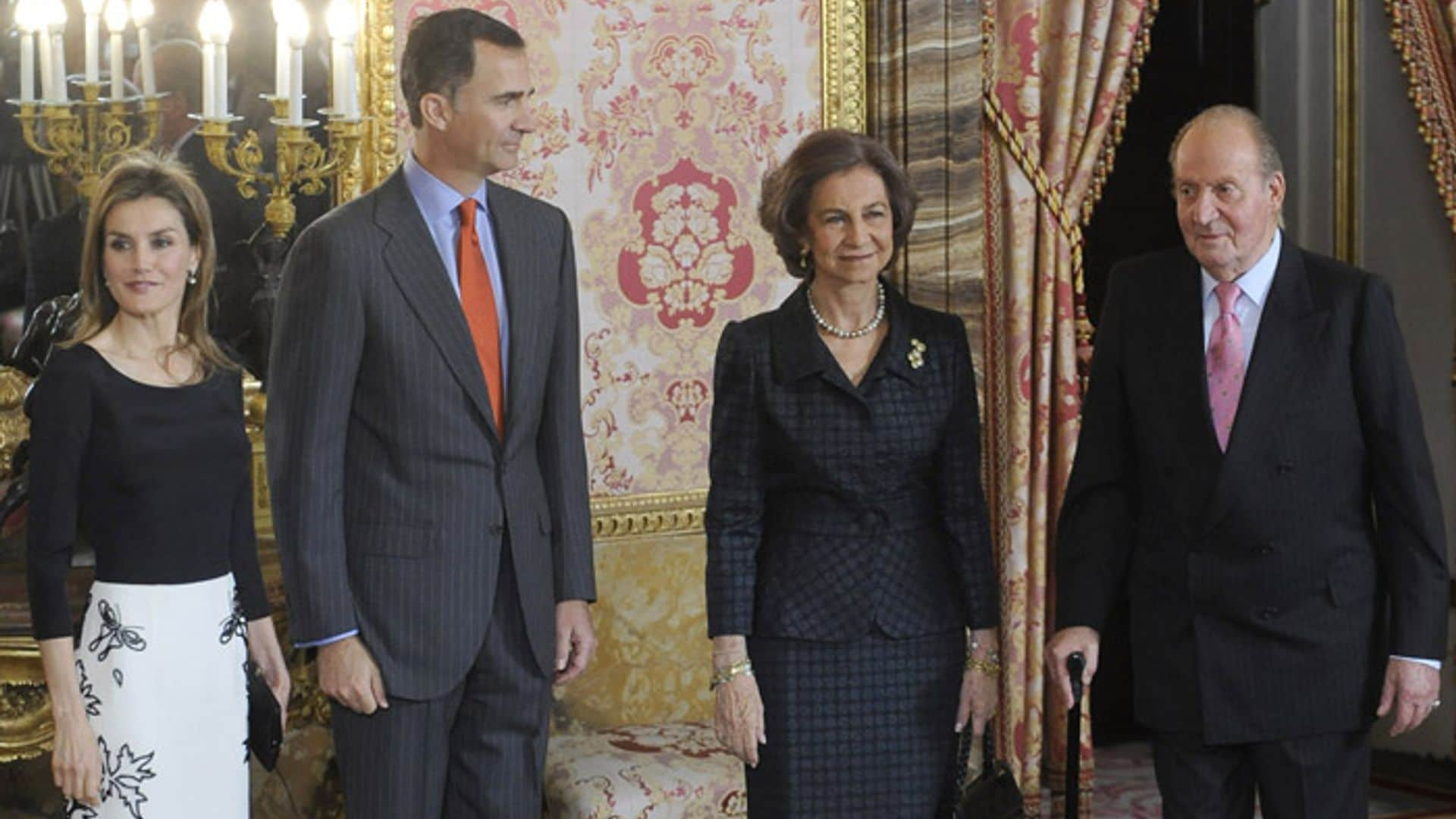 Los reyes Felipe y Letizia celebraron con los reyes Juan Carlos y Sofía el Día de Navidad en Zarzuela