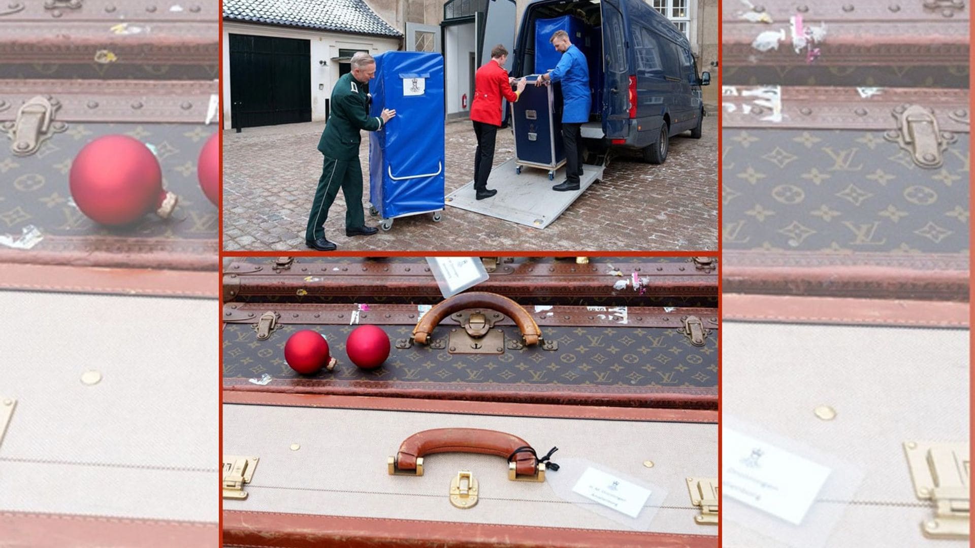 Maletas 'vintage' de Louis Vuitton y un ceremonial de siglos: así se prepara el viaje de Margarita de Dinamarca por Navidad