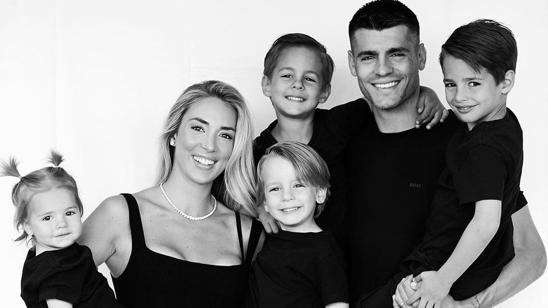 Las fotos más entrañables de Alice Campello y Álvaro Morata con sus hijos: posando como papá y locos de amor con Bella