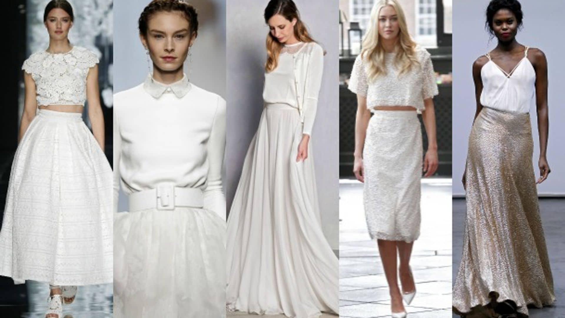 Novias en dos piezas, clara tendencia para 2016