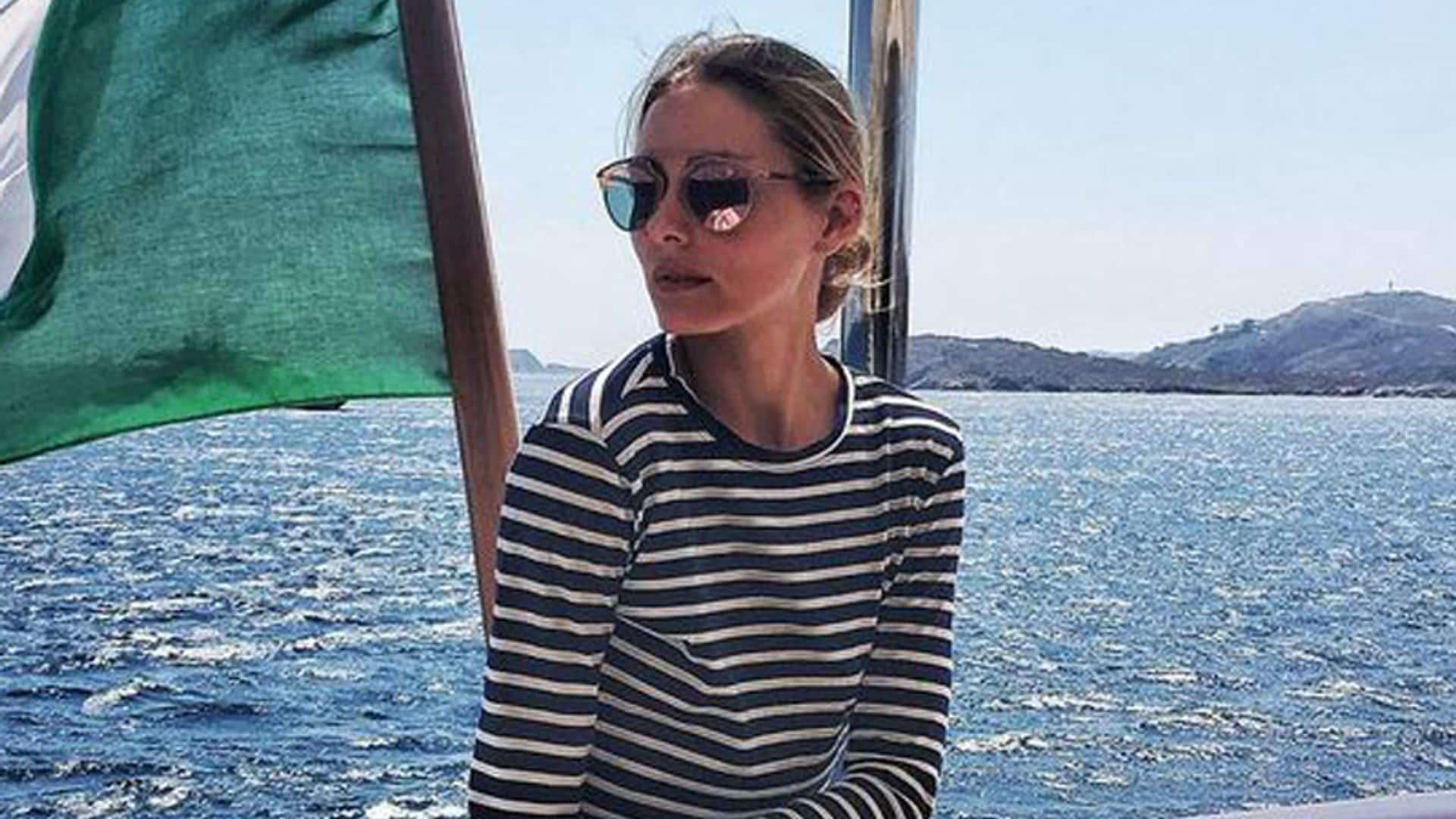 La camiseta de rayas perfecta, por Olivia Palermo