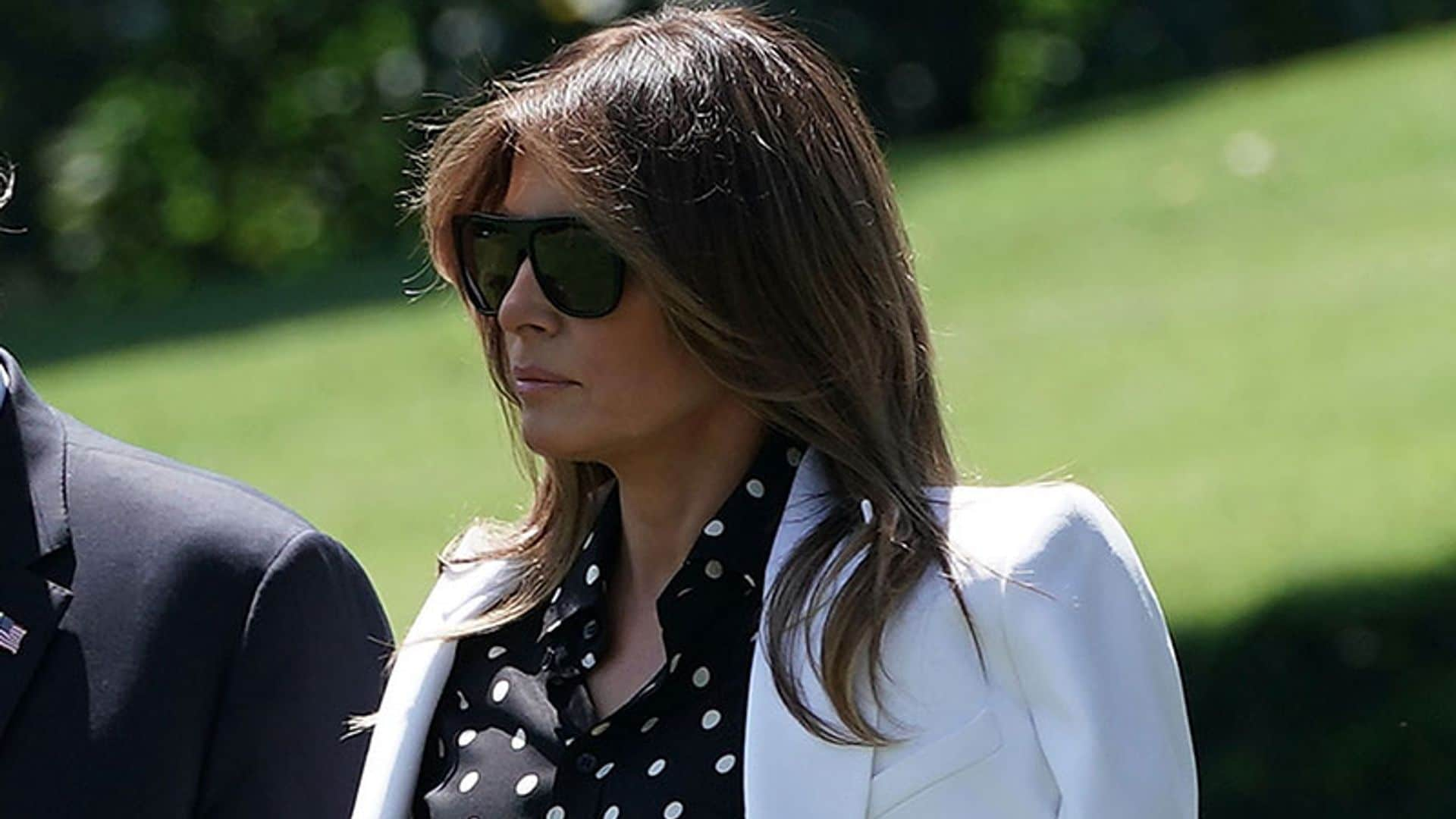 Por qué ha recurrido Melania Trump al estampado favorito de la reina Letizia