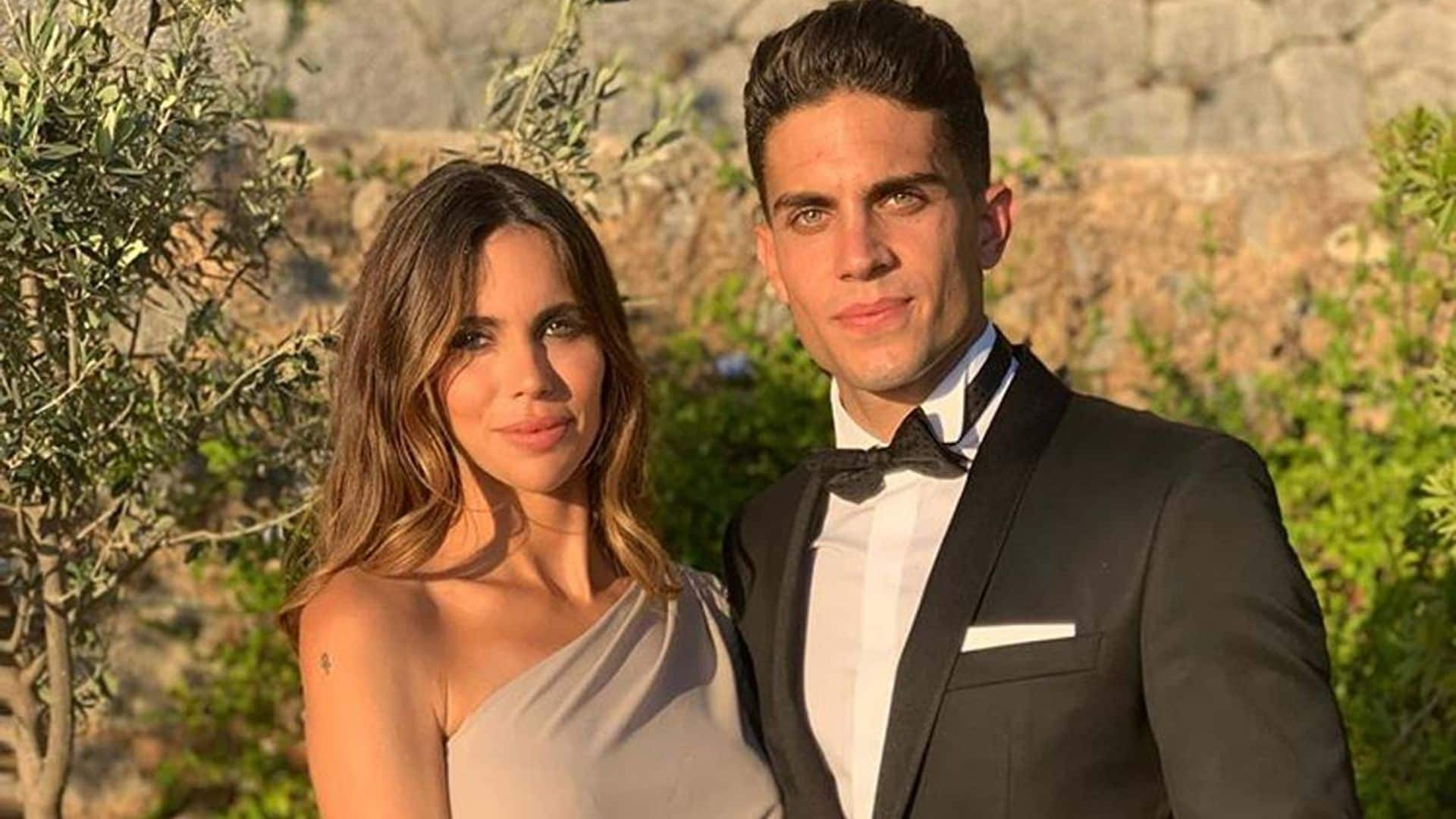 Melissa Jiménez y Marc Bartra, padres por tercera vez